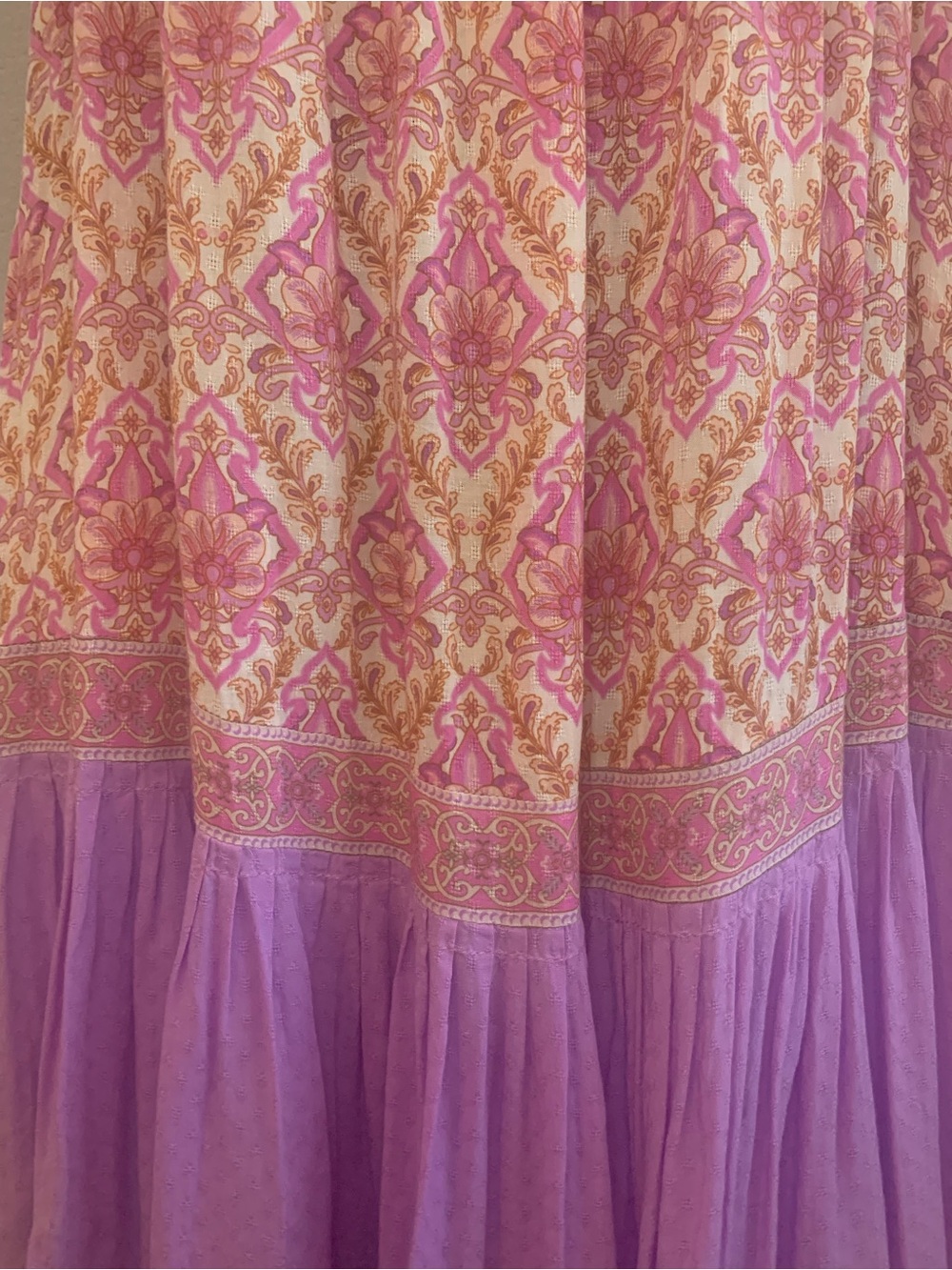 Spell Pink & Lavender Printed Midi Dress - Picture 5 of 7